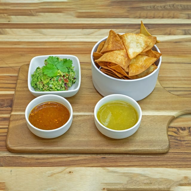 Salsa + Guac + Chips.